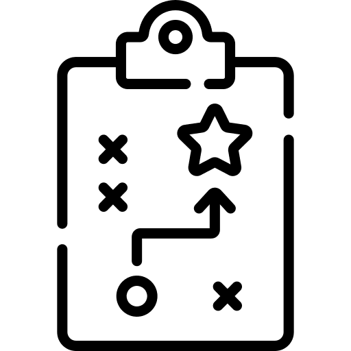 Strategy business and finance document strategy icon