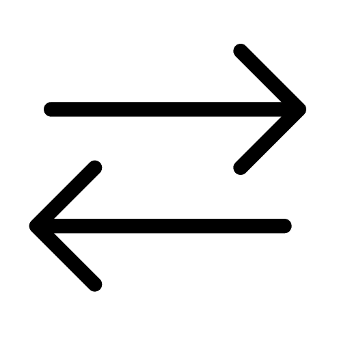 Swap horizontal swap directional sign icon