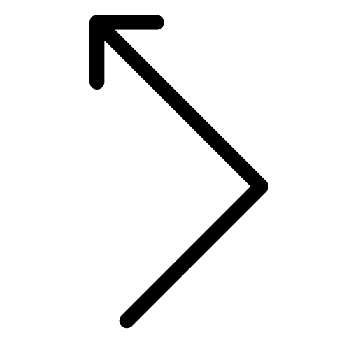 Bounce directional direction up left arrow icon Bounce directional direction up left arrow icon