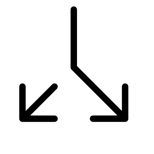 Split split fork divide icon Split split fork divide icon