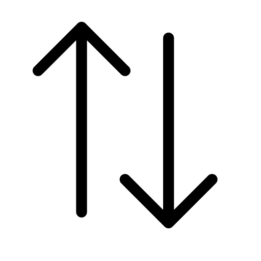 Swap down flow direction icon Swap down flow direction icon