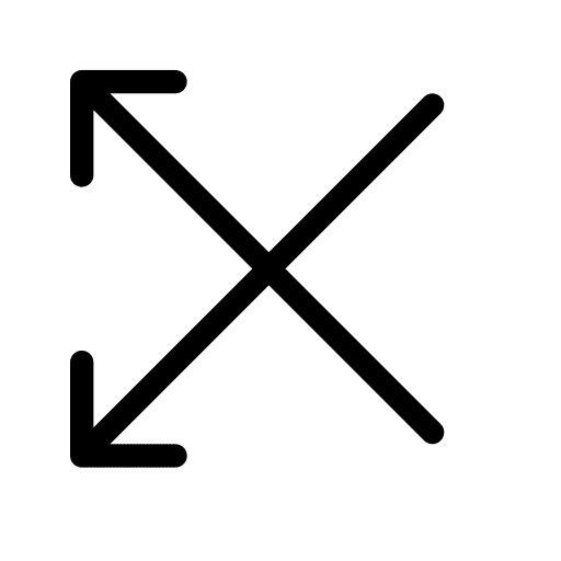 Intersect arrows intersect down left arrow icon Intersect arrows intersect down left arrow icon
