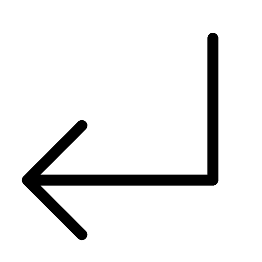 Turn directional sign direction down left icon Turn directional sign direction down left icon