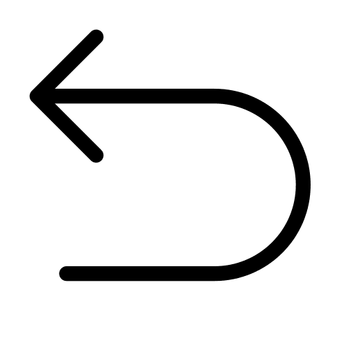 U turn arrows turn left navigation icon U turn arrows turn left navigation icon