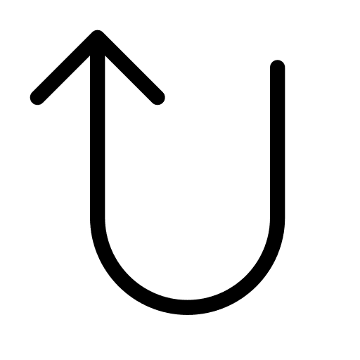 U turn navigation turn up direction icon U turn navigation turn up direction icon