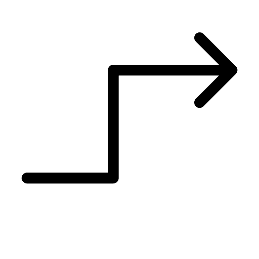 Zigzag arrow arrows up right turn icon Zigzag arrow arrows up right turn icon