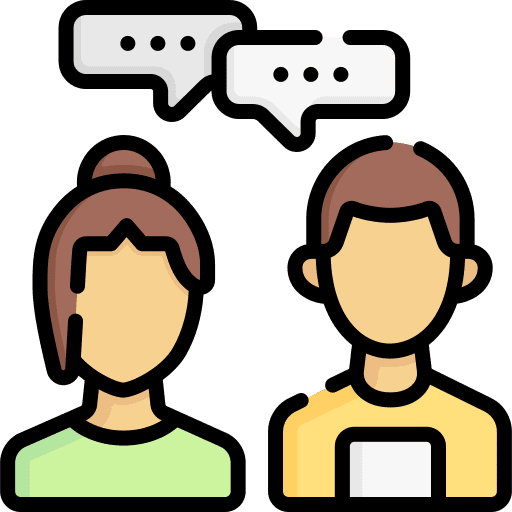 Conversation network talk speech balloon icon