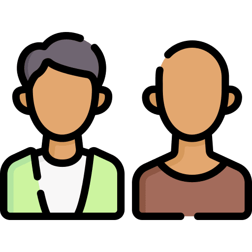 Friends people young friendship icon Friends people young friendship icon