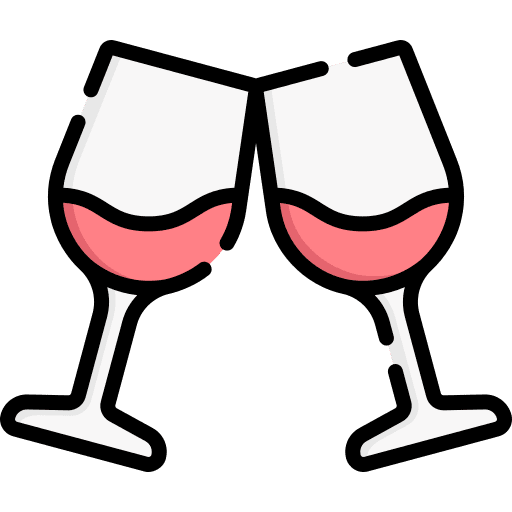 Wine wine toast cheers icon