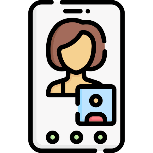 Videocall smartphone cellphone communications icon Videocall smartphone cellphone communications icon