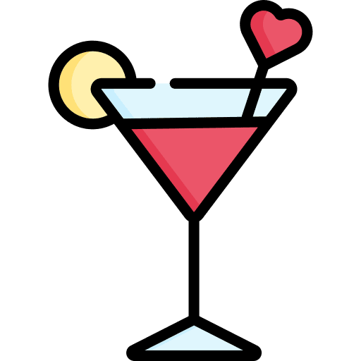 Cocktail beverage alcohol glass icon Cocktail beverage alcohol glass icon