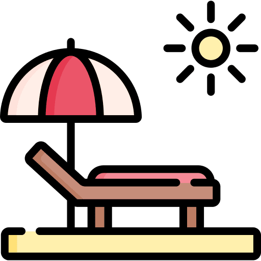 Hammock relax holidays beach icon Hammock relax holidays beach icon