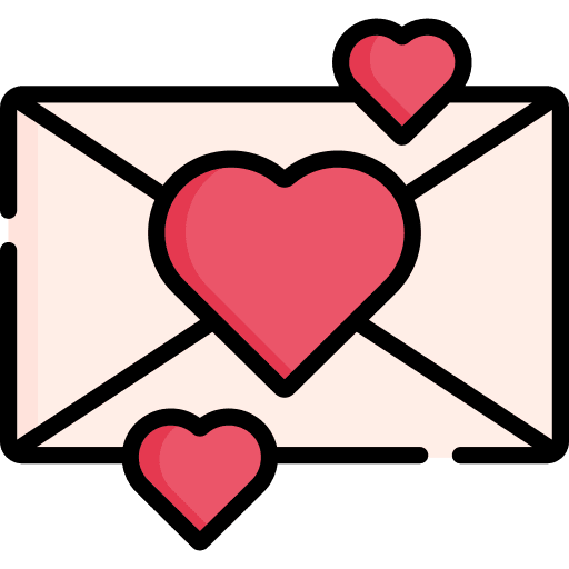 Wedding invitation romance marriage invitation icon