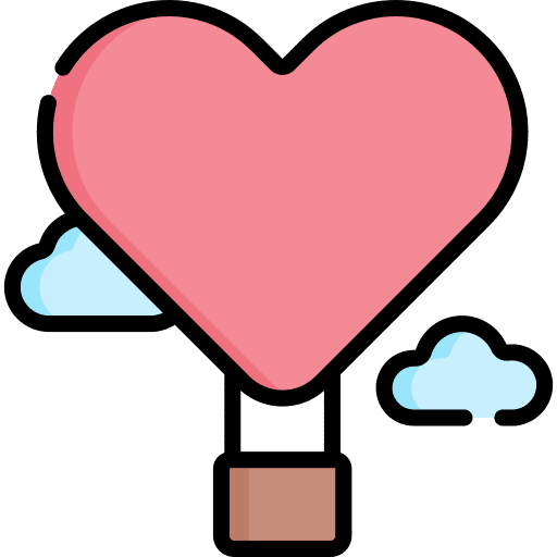 Hot air balloon transportation adventure flight icon Hot air balloon transportation adventure flight icon