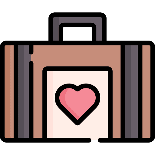 Suitcase suitcase romantic honeymoon icon Suitcase suitcase romantic honeymoon icon