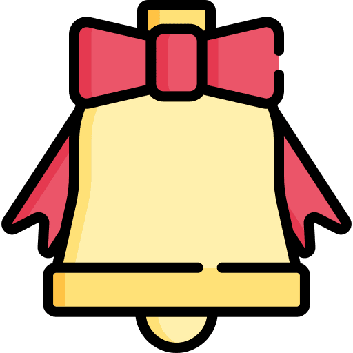 Wedding bells love and romance celebration bow icon Wedding bells love and romance celebration bow icon