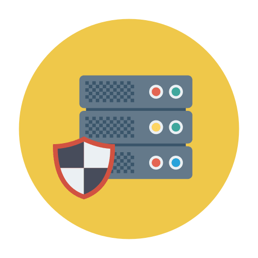 Server shield protection server icon