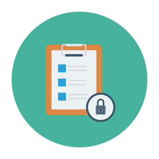 Clipboard clipboard paper security icon