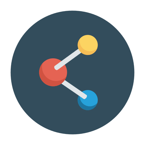 Connection ui sharing social media icon
