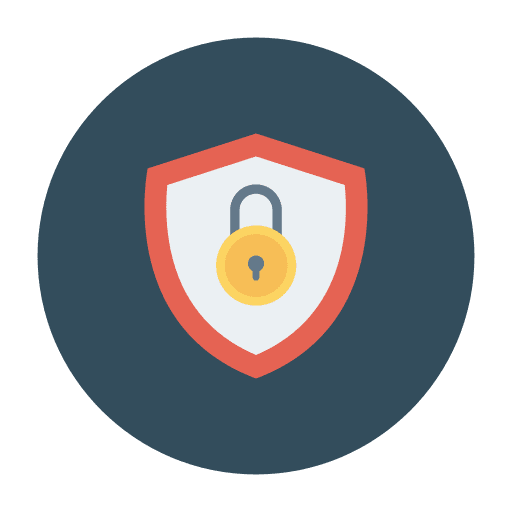 Protection privacy security padlock icon