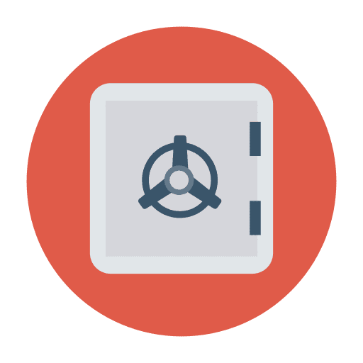 Locker bank deposit box locker icon