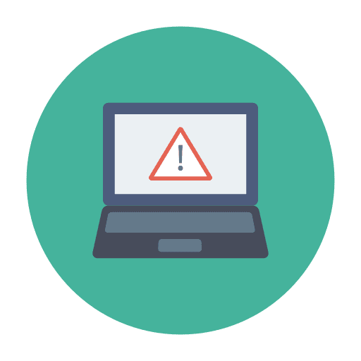 Virus warning virus error icon