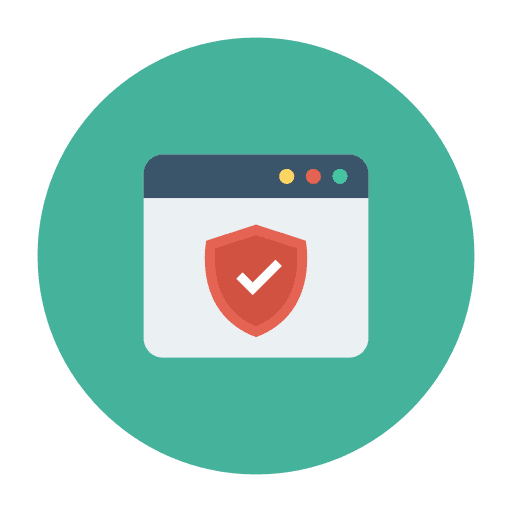 Web security web page web icon