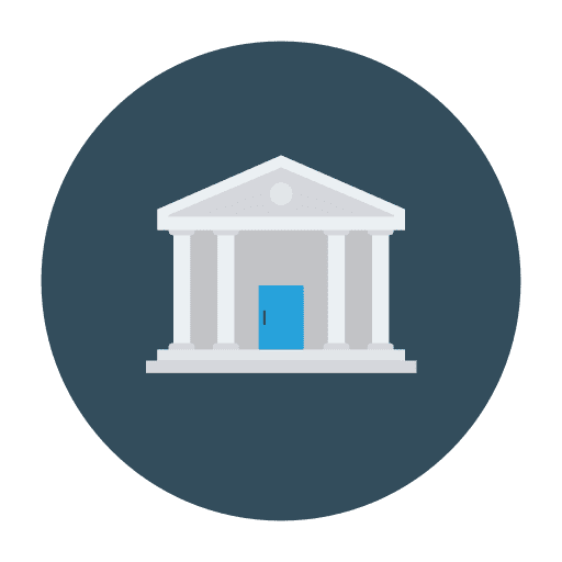 Bank business building architecture and city icon