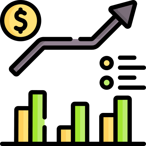 Bar chart bar chart dollar sales icon Bar chart bar chart dollar sales icon