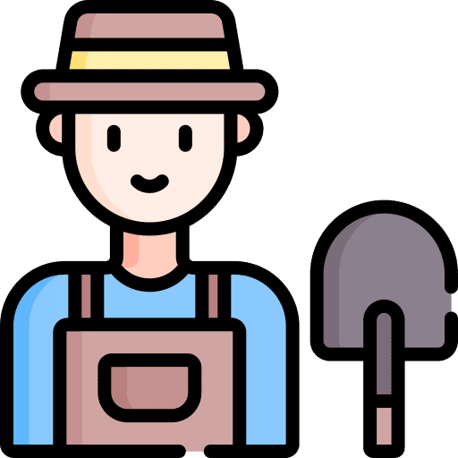 Farmer person hat profile icon Farmer person hat profile icon