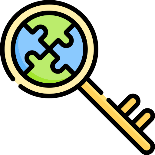Key solution problem solving fit icon Key solution problem solving fit icon
