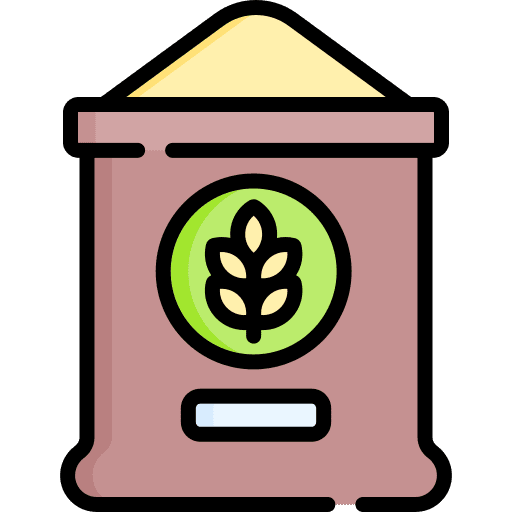 Grain powder flour bakery icon Grain powder flour bakery icon