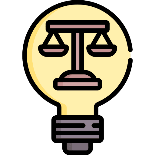 Ideas light bulb justice miscellaneous icon Ideas light bulb justice miscellaneous icon