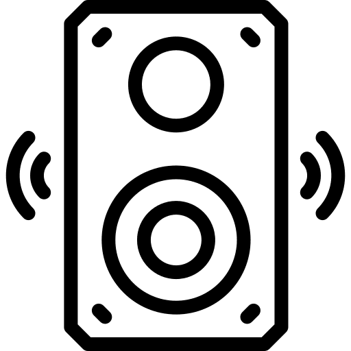 Speaker electronics technology music icon