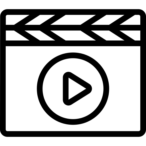 Clapperboard photographic film entertainment cinema icon Clapperboard photographic film entertainment cinema icon