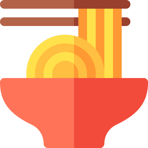 Udon meal asian food japanese food icon