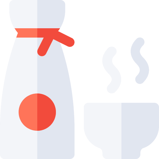 Sake beverage drinking cup icon Sake beverage drinking cup icon