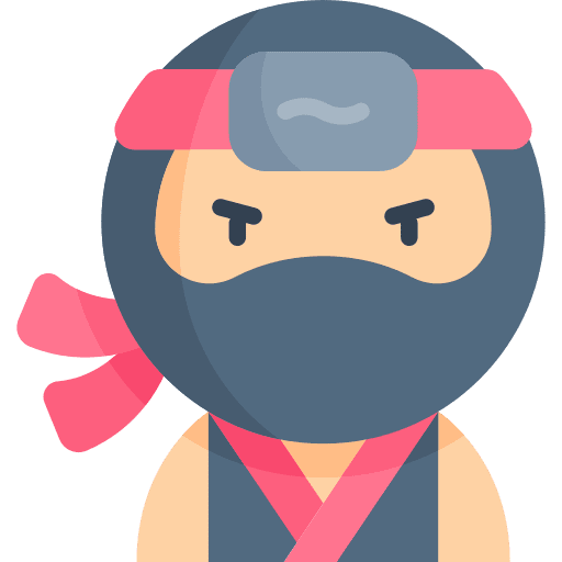 Ninja man profile user icon