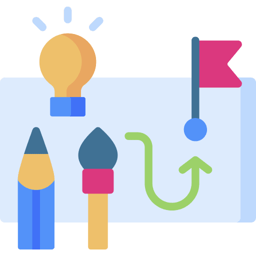 Design process design thinking mind prototype icon