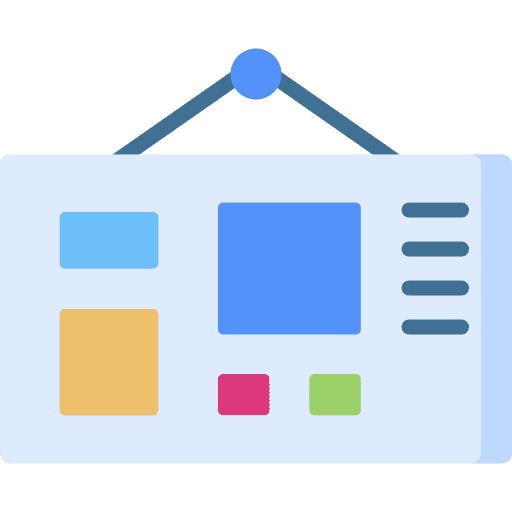 Moodboard stickers design process graphic design icon
