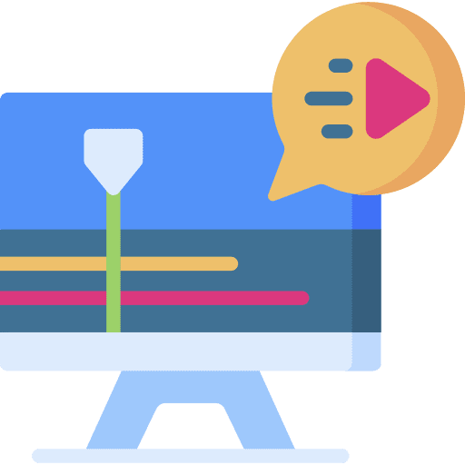 Motion graphic media communication motion graphic icon