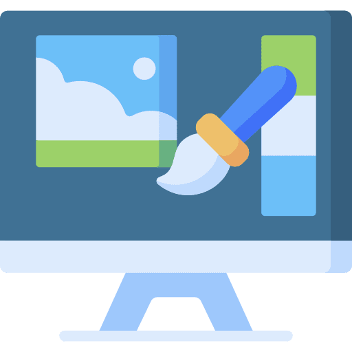 Photo editing edit tools webpage software icon