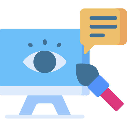 Visual communication monitor art and design computer icon