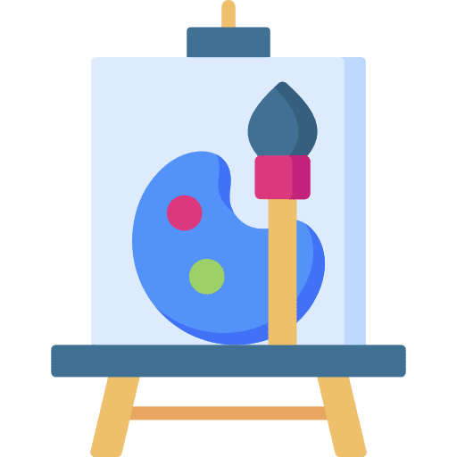 Canvas creative drawing painting icon Canvas creative drawing painting icon