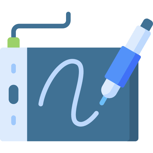 Drawing tablet illustration drawing tablet art icon Drawing tablet illustration drawing tablet art icon
