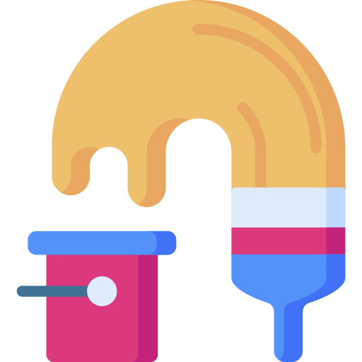 Paint bucket art art and design paint palette icon Paint bucket art art and design paint palette icon