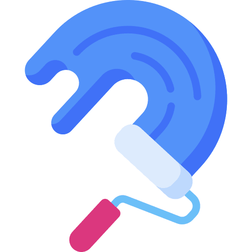 Paint roll paint roll roll wall icon Paint roll paint roll roll wall icon