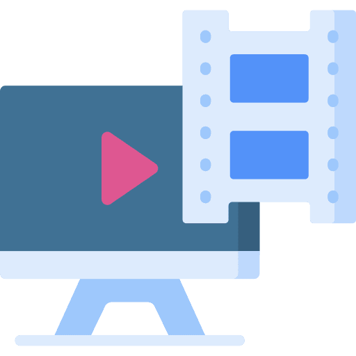 Video editor movie music and multimedia cutting icon Video editor movie music and multimedia cutting icon