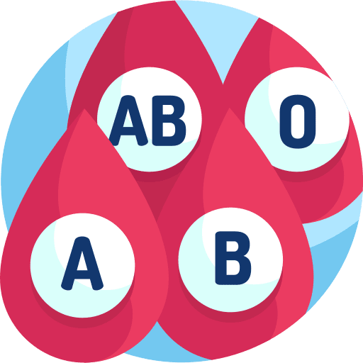 Blood type healthcare and medical transfusion hospital icon