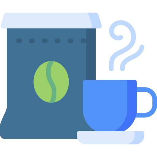 Coffee mug bag coffee cup coffee bag icon Coffee mug bag coffee cup coffee bag icon